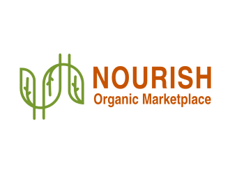 Nourish Organic Marketplace logo design by hopee