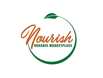 Nourish Organic Marketplace logo design by XyloParadise
