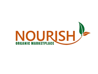 Nourish Organic Marketplace logo design by XyloParadise
