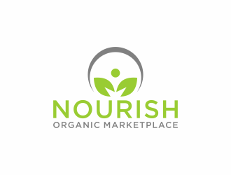 Nourish Organic Marketplace logo design by checx