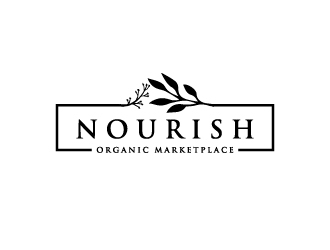 Nourish Organic Marketplace logo design by Lovoos