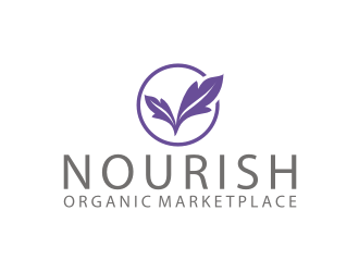 Nourish Organic Marketplace logo design by RatuCempaka