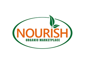 Nourish Organic Marketplace logo design by XyloParadise