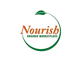 Nourish Organic Marketplace logo design by XyloParadise
