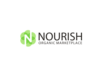 Nourish Organic Marketplace logo design by RatuCempaka