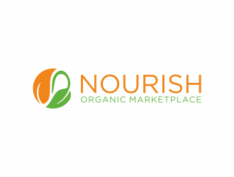 Nourish Organic Marketplace logo design by Editor