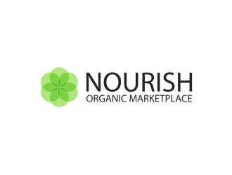 Nourish Organic Marketplace logo design by RatuCempaka