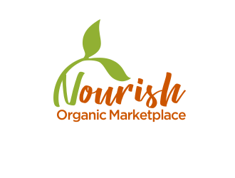 Nourish Organic Marketplace logo design by YONK