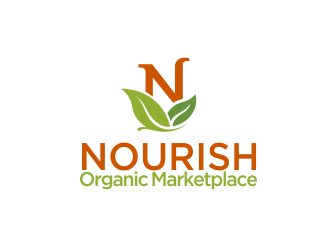 Nourish Organic Marketplace logo design by YONK