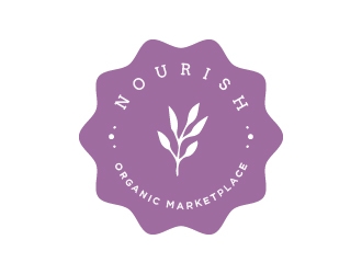 Nourish Organic Marketplace logo design by Lovoos