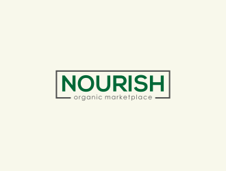 Nourish Organic Marketplace logo design by menanagan