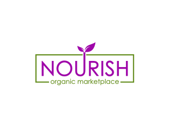Nourish Organic Marketplace logo design by Barkah