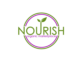 Nourish Organic Marketplace logo design by Barkah