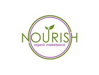 Nourish Organic Marketplace logo design by Barkah