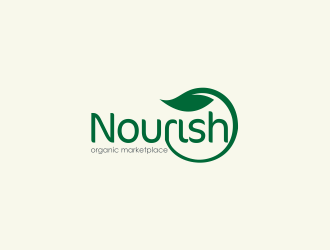 Nourish Organic Marketplace logo design by menanagan