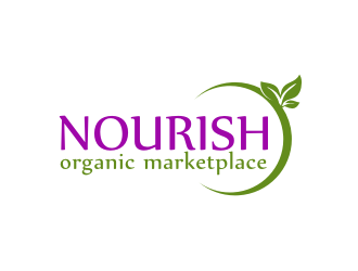 Nourish Organic Marketplace logo design by Barkah
