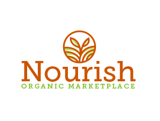 Nourish Organic Marketplace logo design by scriotx