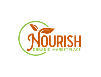 Nourish Organic Marketplace logo design by scriotx