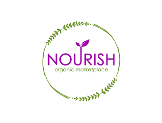 Nourish Organic Marketplace logo design by Barkah