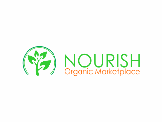 Nourish Organic Marketplace logo design by kanal