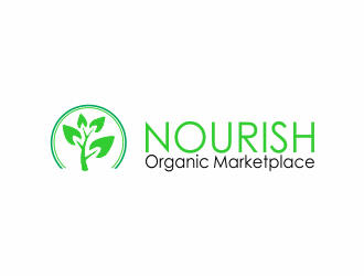 Nourish Organic Marketplace logo design by kanal