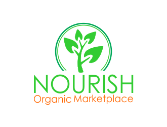 Nourish Organic Marketplace logo design by kanal