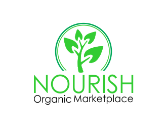 Nourish Organic Marketplace logo design by kanal
