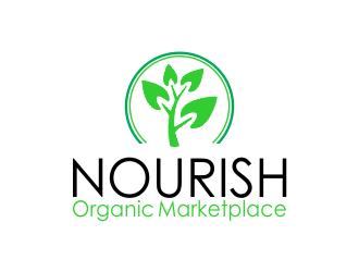 Nourish Organic Marketplace logo design by kanal
