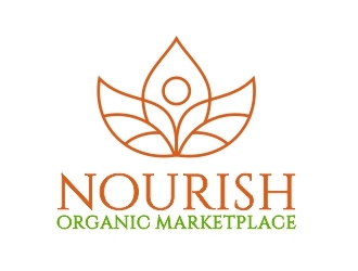 Nourish Organic Marketplace logo design by b3no