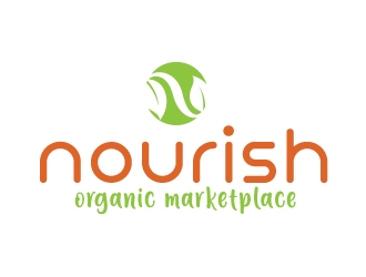 Nourish Organic Marketplace logo design by alxmihalcea