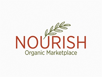 Nourish Organic Marketplace logo design by MCXL