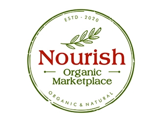 Nourish Organic Marketplace logo design by MCXL