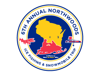 6th Annual Northwoods Ice Fishing & Snowmobile Trip logo design by SOLARFLARE