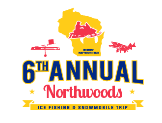 6th Annual Northwoods Ice Fishing & Snowmobile Trip logo design by SOLARFLARE