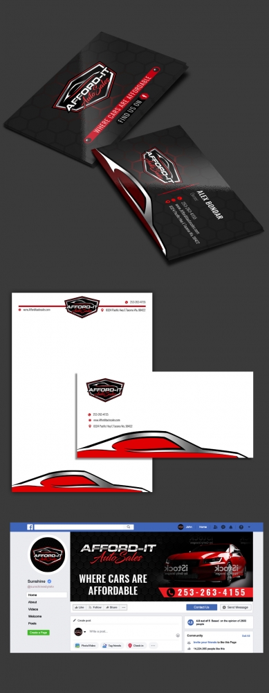 Afford-It Auto Sales logo design by DreamLogoDesign