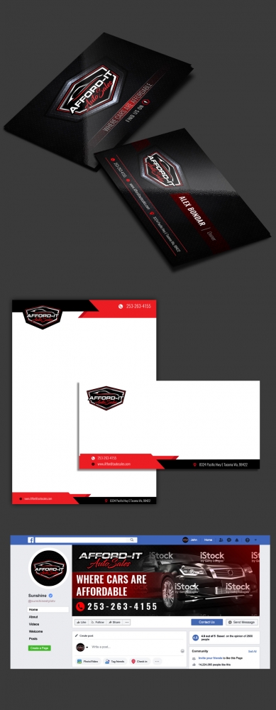 Afford-It Auto Sales logo design by DreamLogoDesign