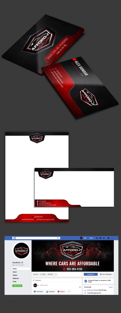 Afford-It Auto Sales logo design by DreamLogoDesign
