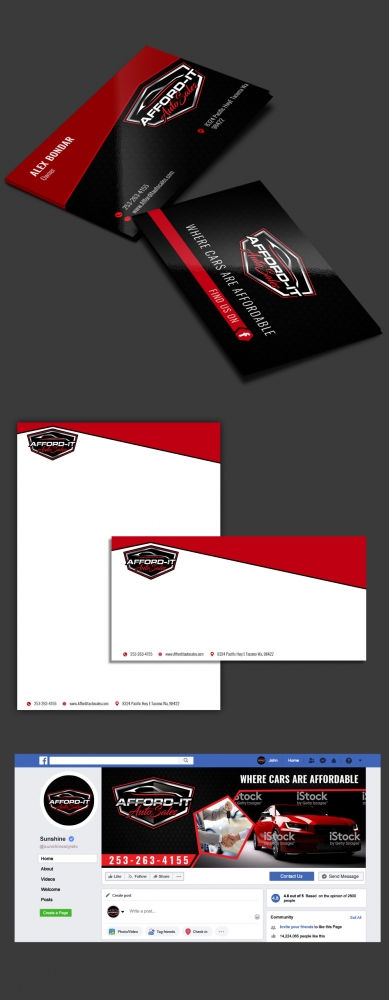 Afford-It Auto Sales logo design by DreamLogoDesign