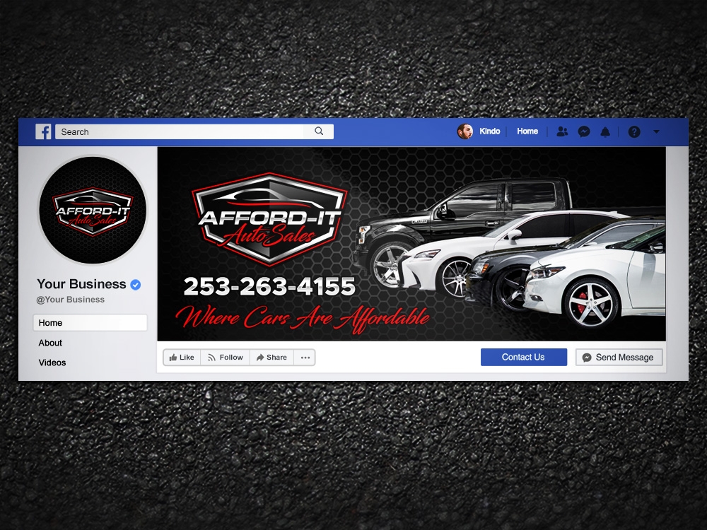 Afford-It Auto Sales logo design by Kindo