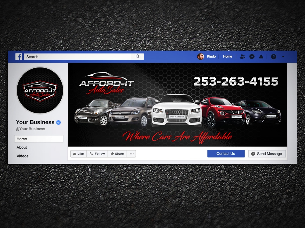 Afford-It Auto Sales logo design by Kindo