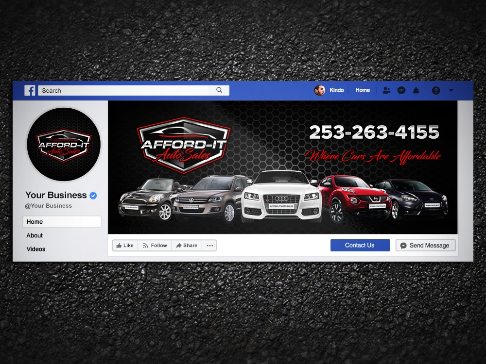 Afford-It Auto Sales logo design by Kindo