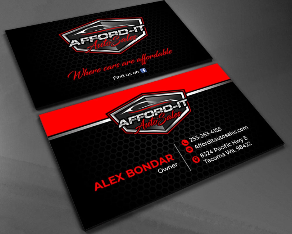 Afford-It Auto Sales logo design by Boomstudioz