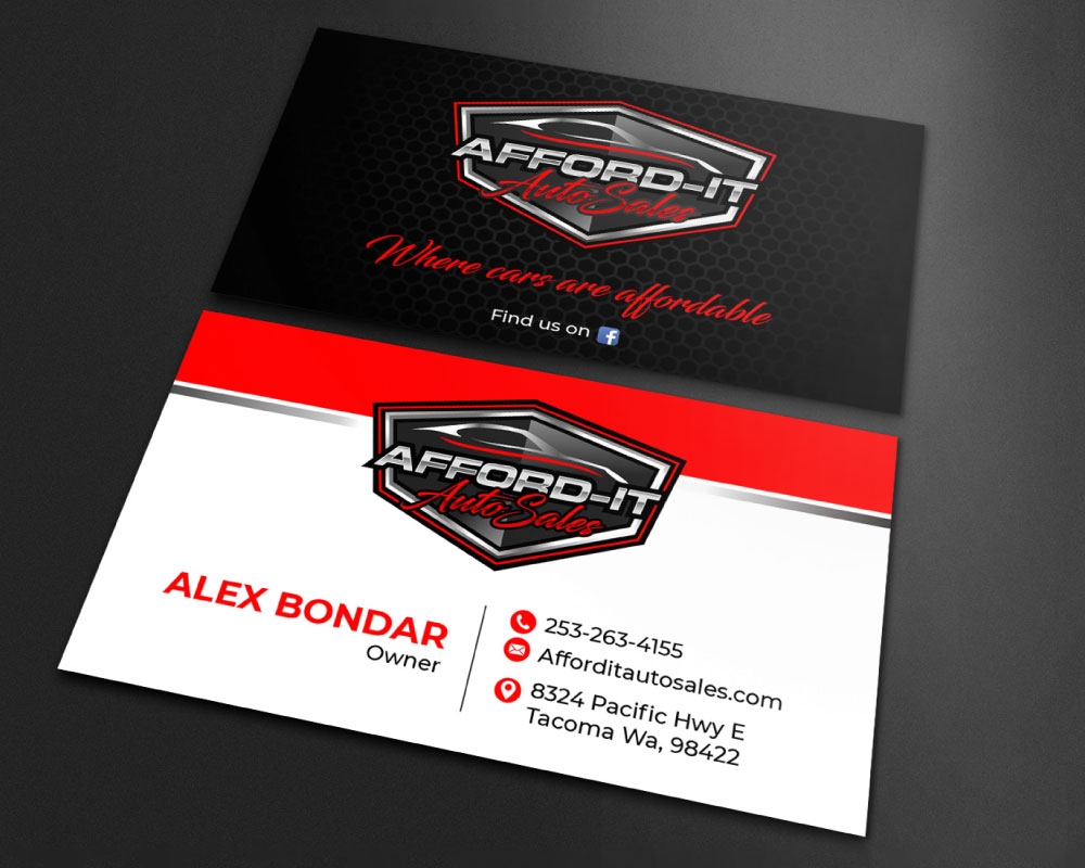 Afford-It Auto Sales logo design by Boomstudioz