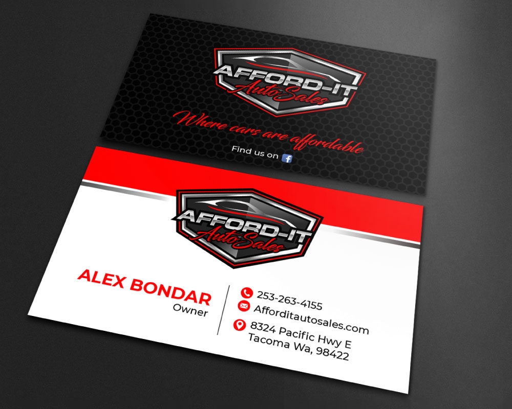 Afford-It Auto Sales logo design by Boomstudioz
