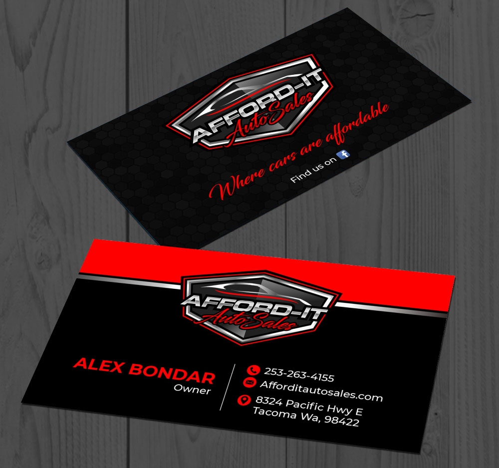Afford-It Auto Sales logo design by Boomstudioz