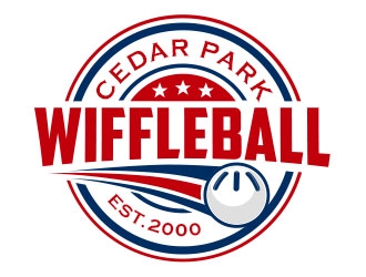 CEDAR PARK WIFFLEBALL logo design by Benok