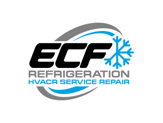 ECF REFRIGERATION logo design by Panara