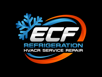 ECF REFRIGERATION logo design by Panara