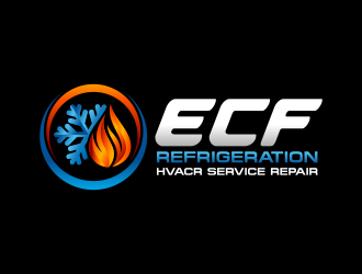 ECF REFRIGERATION logo design by Panara