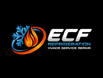 ECF REFRIGERATION logo design by Panara